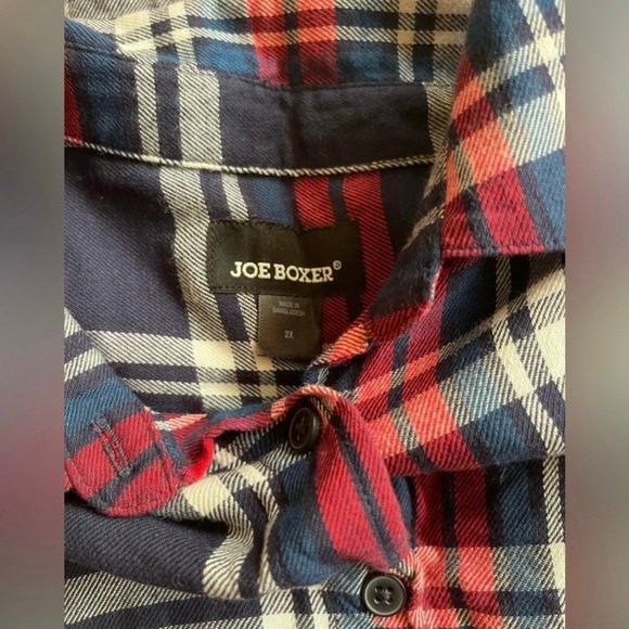 Joe Boxer Plaid Button Up - Picture 4 of 4